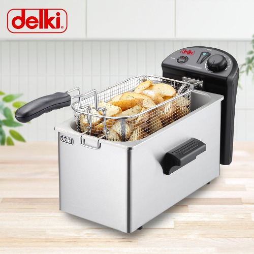 델키 전기튀김기 DK-201 절전형 업소용 가정용 치킨 돈까스 통닭 감자