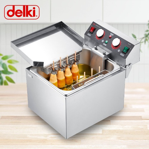 델키 업소용 전기튀김기 DK-261 핫도그튀김기