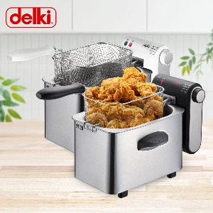 델키 전기튀김기 DKR-113 절전형 업소용 가정용 치킨 돈까스 통닭 감자
